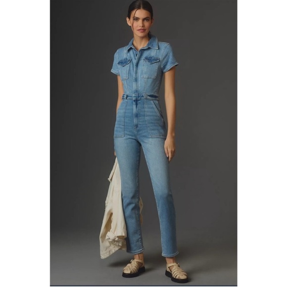 GOOD AMERICAN $199 Fit For Success Jumpsuit Blue274 - Picture 4 of 8